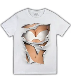 Прикольные футболки: Мегабюст - белое белье